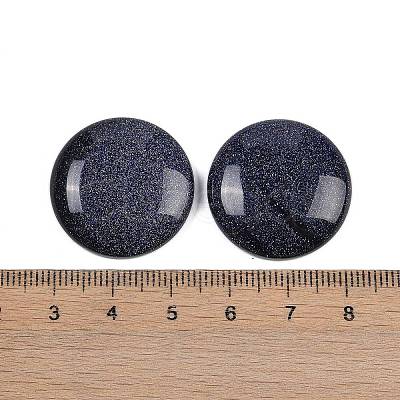 Synthetic Blue Goldstone Cabochons G-H1596-FR-25mm-29-1