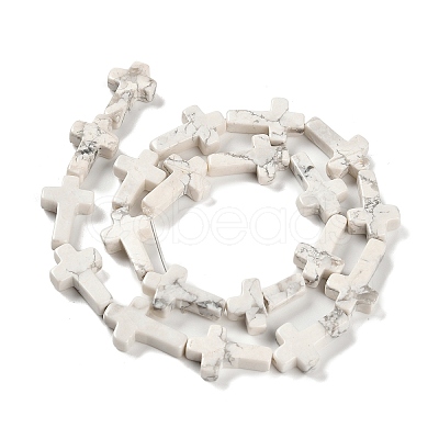 Natural Howlite Beads Strands G-I337-A07-01-1