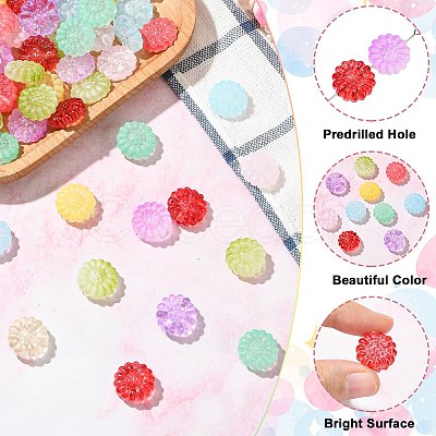 100Pcs 11 Colors Transparent Glass Beads DGLA-CJ0001-02-1