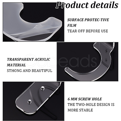 2 sets Acrylic Softball Bat Holders AJEW-GO0001-16-1