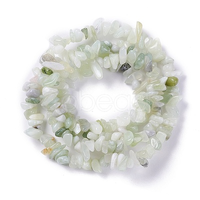 Natural New Jade Chip Bead Strands G-M205-29-1