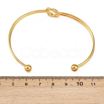304 Stainless Steel Cuff Bangles BJEW-P370-03G-1