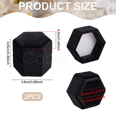 Polyester Velveteen Ring Storage Boxes CON-WH0123-28A-1