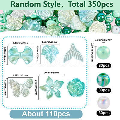 110Pcs DIY Gradient Color Style Jewelry Making Finding Kits KY-SP0001-67A-1