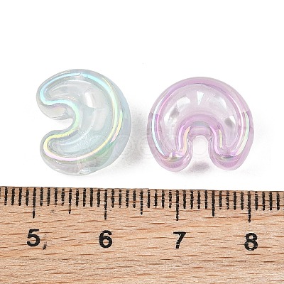 UV Plating Transparent Acrylic Beads AC-CBAAB2E-01-1