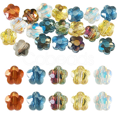 20Pcs Transparent Glass Beads GLAA-TADJ0001-08-1