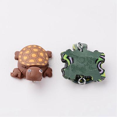 Handmade Polymer Clay Pendants F015H081-1