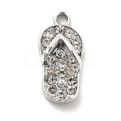 Alloy Rhinestone Pendants ALRI-C007-23P-1