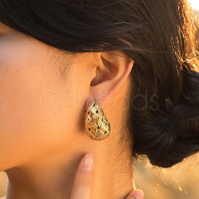 304 Stainless Steel Stud Earring PW-WGE3A18-01-1