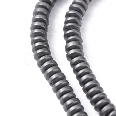 Matte Style Electroplate Non-magnetic Synthetic Hematite Beads Strands G-M007-77-1