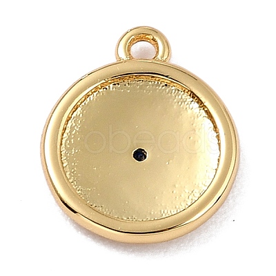 Brass Micro Pave Cubic Zirconia Charms LS-ZIRC-I054-13G-03-1