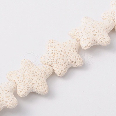 Natural Lava Rock Beads Strands X-G915-1-1
