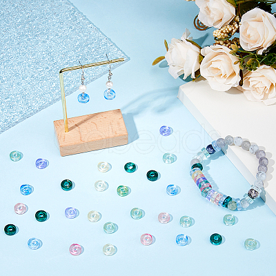 200Pcs Transparent Handmade Lampwork Beads LAMP-HS0001-10-1