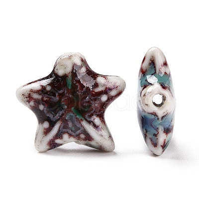Handmade Porcelain Beads PORC-N004-27F-1