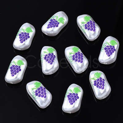 3D Printed ABS Plastic Imitation Pearl Beads KY-S163-436-1