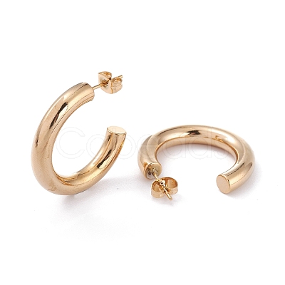 201 Stainless Steel Stud Earrings EJEW-F272-02C-G-1