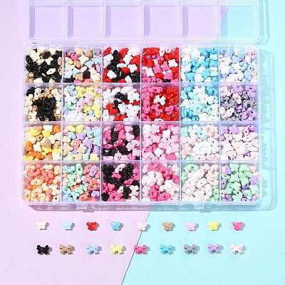 131.1G 23 Styles Opaque Acrylic Beads SACR-FS0001-45-1