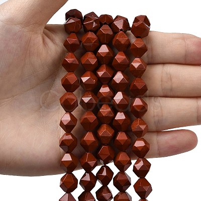 Natural Red Jasper Beads Strands G-Z119-A22-03-1