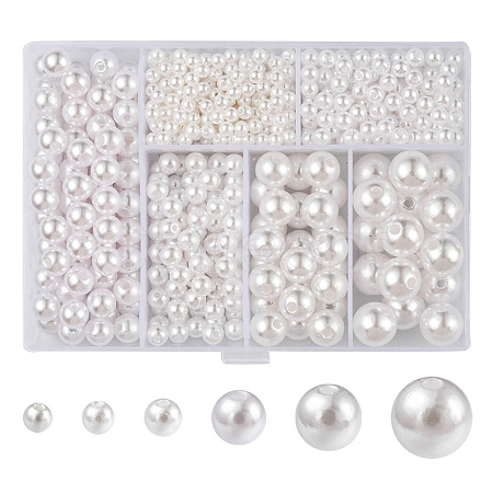 Imitation Pearl Acrylic Beads SACR-FS0001-11-1