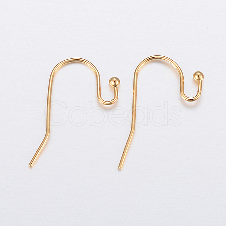 Ion Plating(IP) 304 Stainless Steel Earring Hooks LS-STAS-H448-01G-1