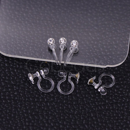 Plastic Clip-on Earring Findings X-KY-P007-M01-1