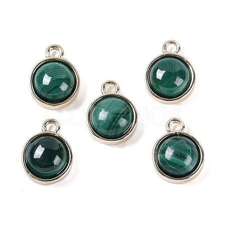 Natural Malachite Pendants G-K372-03G-10-1