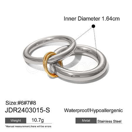 304 Stainless Steel Finger Rings FS-WGBE181-14-1