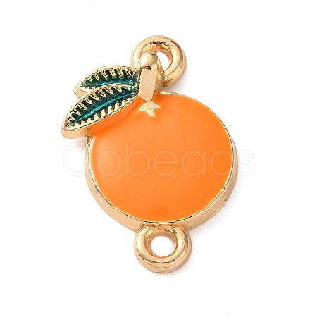 Fruit Theme Alloy Enamel Connector Charms AL-CBA95F4-01KCG-04-1