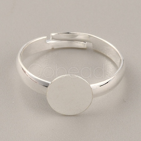 Adjustable Brass Finger Rings Components KK-WH0054-22A-S-1