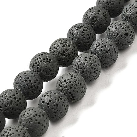 Natural Lava Rock Bead Strands G-L435-03-8mm-22-1