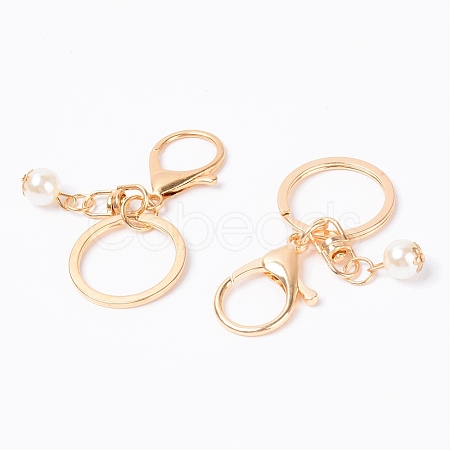 Alloy Keychain Clasps LS-PALLOY-WH0085-09KCG-1