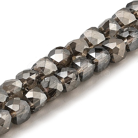 Electroplate Transparent Glass Beads Strands GLAA-C029-03B-05-1