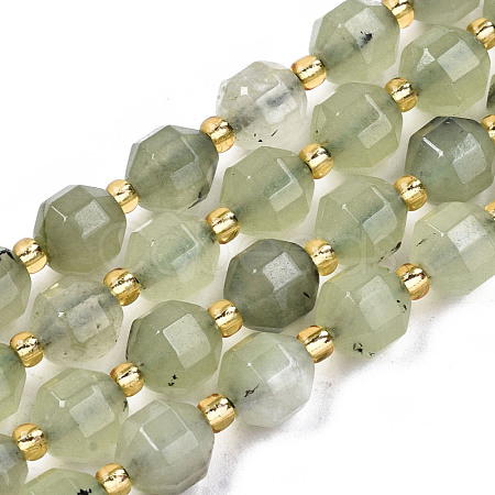 Natural Prehnite Beads Strands G-T131-78A-1