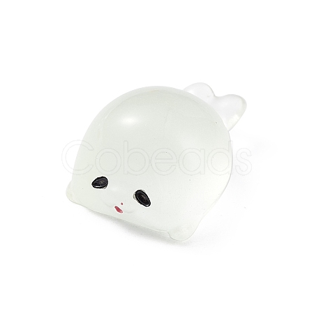 Luminous Resin Sea Animals Display Decoration DJEW-R007-02C-1