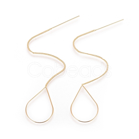 Brass Stud Earring Findings X-KK-S345-066-1