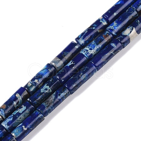 Dyed Synthetic Imperial Jasper Beads Strands G-P529-D01-A02-1