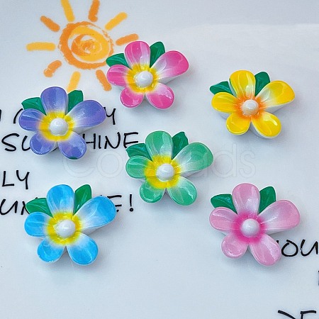 Opaque Resin Enamel Cabochons CRES-D308-08-1