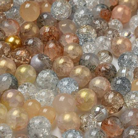 Mixed Style Glass Beads GLAA-XCP0012-02W-1