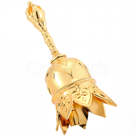 1Pc Alloy Hand Bell AJEW-GF0012-23G-1