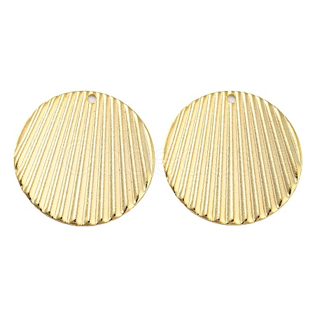 Rack Plating Eco-friendly Brass Pendants KK-M257-10G-1