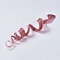 Fashion Women's Hair Accessories, Iron Snap Hair Clips, with Chemical Fiber Colorful Hair Wigs, Pale Violet Red, 50x3.25cm