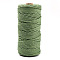 Cotton String Threads, Macrame Cord, Decorative String Threads, for DIY Crafts, Gift Wrapping and Jewelry Making, Olive Drab, 3mm, about 109.36 Yards(100m)/Roll.