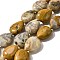 Natural Crazy Agate Beads Strands, Teardrop, 16x12x5~6mm, Hole: 1mm, about 25pcs/strand, 15.16''~15.75''(38.5~40cm)