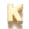 Alloy Slide Charms, Letter K, 12.5x10x4mm, Hole: 1.5x8mm