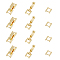 SUPERFINDINGS 12Pcs Eco-Friendly Brass Watch Band Clasps, Long-Lasting Plated, Lead Free & Cadmium Free, Real 24K Gold Plated, 16x6.5x4mm