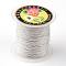 Round Metallic Thread, Embroidery Thread, 6-Ply, WhiteSmoke, 0.6mm, about 87.48 yards(80m)/roll