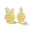 Imitation Jelly Style Acrylic Beads, Rabbit, Champagne Yellow, 20x15x12mm, Hole: 3mm, about 344pcs/500g