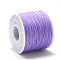 Polyester Cords, Plum, 0.5~0.6mm, about 131.23~142.16 yards(120~130m)/roll