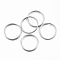 Tarnish Resistant 304 Stainless Steel Split Rings, Double Loops Jump Rings, Stainless Steel Color, 18x2.5mm, about 15mm inner diameter, Single Wire: 1.25mm