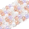 Electroplate Glass Beads Strands EGLA-D300-06-8mm-25-2